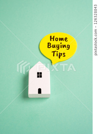 House and inscription home buying tips. Guidance for first-time buyers or experienced investors includes advice on real estate research, mortgage selection, location evaluation, and budgeting. House and inscription home buying tips. Guidance for first-time buyers or experienced investors includes advice on real estate research, mortgage selection, location evaluation, and budgeting. 126328843