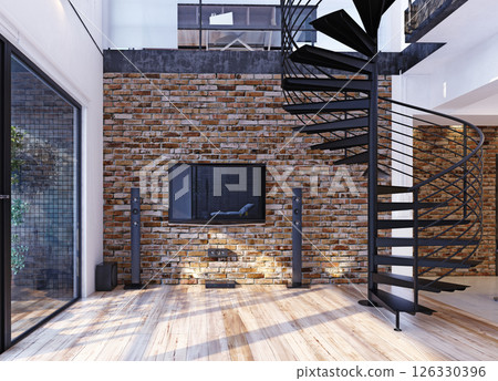 Luxury modern loft Luxury modern loft 126330396