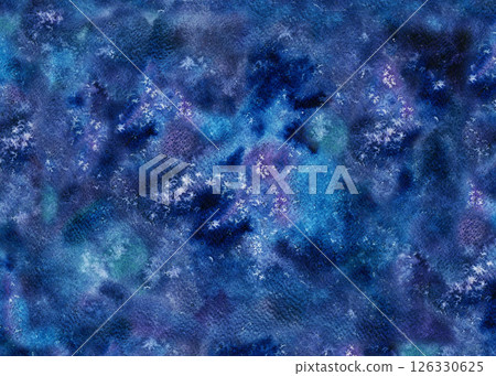 Dark blue with abstract background with starry sky texture. Watercolor hand drawn illustration template for design magic, esoteric, zodiac, astronomy, astrology, invitations, textiles, wallpaper Dark blue with abstract background with starry sky texture. Watercolor hand drawn illustration template for design magic, esoteric, zodiac, astronomy, astrology, invitations, textiles, wallpaper 126330625