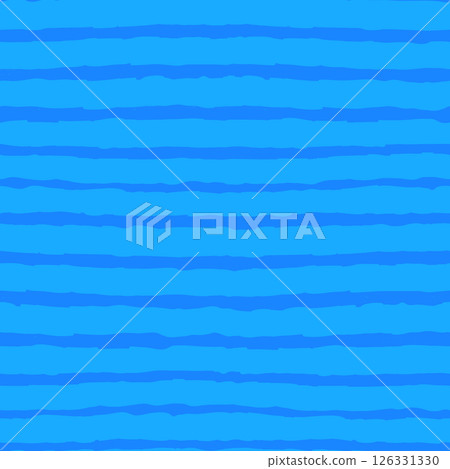 Horizontal striped seamless pattern with hand drawn pencil textured lines. Simple background with sketchy scribble stripes in sky blue colors. Bright abstract vector seamless wallpaper. Horizontal striped seamless pattern with hand drawn pencil textured lines. Simple background with sketchy scribble stripes in sky blue colors. Bright abstract vector seamless wallpaper. 126331330