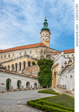 The ancient city center of Mikulov in South Moravia, Czech Republic 126331765