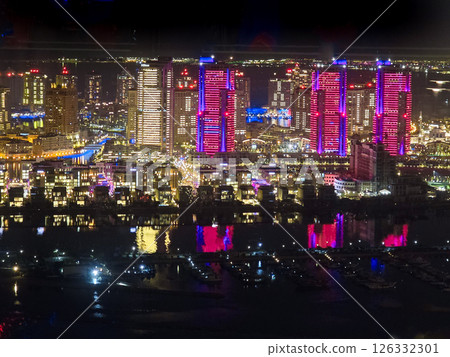 Doha Skyline At Night Doha Skyline At Night 126332301