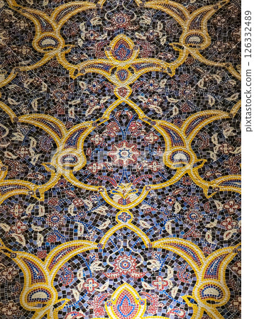 Mosaic Art at the Blue Mosque in Doha 126332489