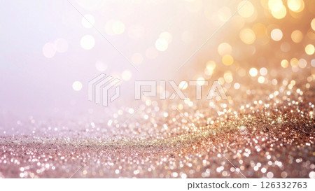Background material of cosmetics image with beautiful warm color light 126332763