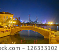 Crescent Tower Lusail seen from Little Venice in Doha 126333102