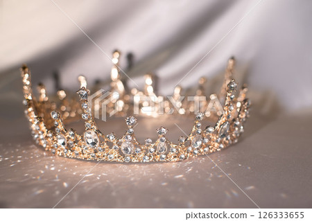Royal crown for queen and princess, beauty contest. 126333655