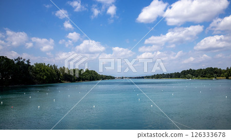 Milan,Italy Idroscalo ,artificial lake park near Linate airport Milan,Italy Idroscalo ,artificial lake park near Linate airport 126333678