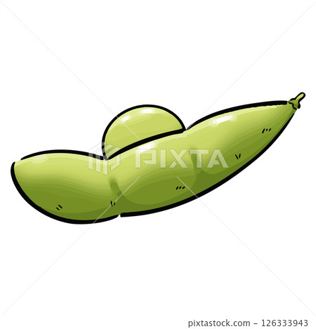 手寫毛豆向量素材03 126333943