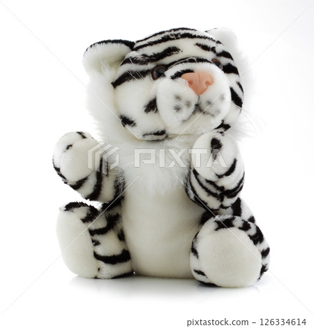 Tiger toy white and black Tiger toy white and black 126334614