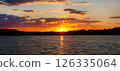 Sunset over the lake 126335064