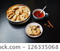Cookies and tea 126335068