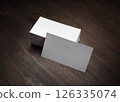Blank business cards 126335074