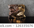 Golden pillow glitter 126335076