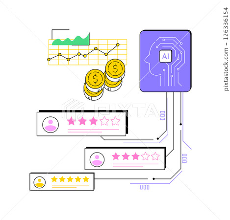 AI-Powered Customer Experience Management abstract concept vector illustration. AI-Powered Customer Experience Management abstract concept vector illustration. 126336154