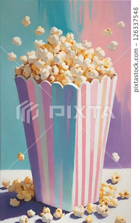 Popping popcorn in a cute package 126337548