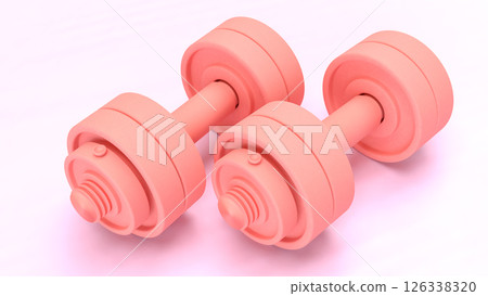 The Pink Drumbeat for Sport or Health concept 3d Rendering. The Pink Drumbeat for Sport or Health concept 3d Rendering. 126338320