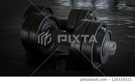 The Black Drumbeat for Sport or Health concept 3d Rendering. The Black Drumbeat for Sport or Health concept 3d Rendering. 126338321