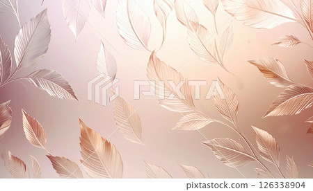 《AI Image》Patterned white glass background material 126338904