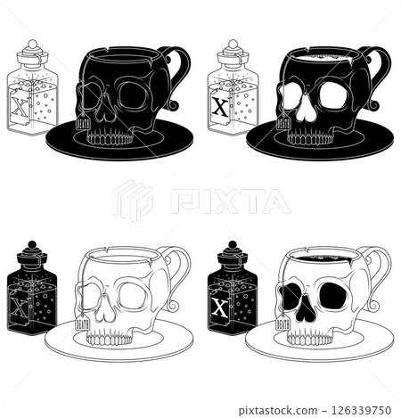 Demonic Drink Mug Skull Shaped Magic Potion Cup Demonic Drink Mug Skull Shaped Magic Potion Cup 126339750
