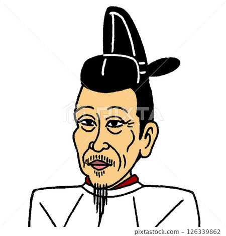 豐臣秀吉的變形彩色插圖 126339862