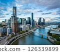 Aerial view of Brisbane city in Australia 126339899