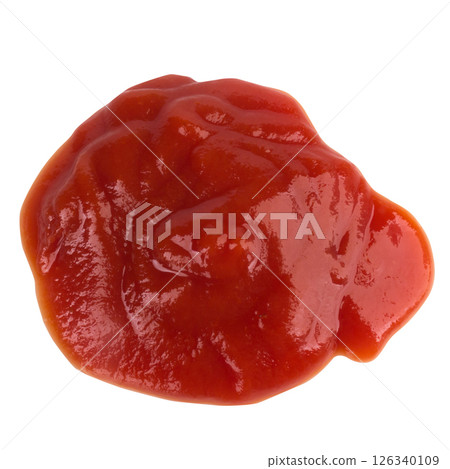 tomato ketchup isolated on white background splash tomato ketchup isolated on white background splash 126340109