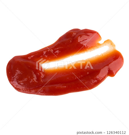 tomato ketchup isolated on white background splash 126340112