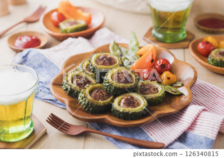 Stuffed bitter gourd Stuffed bitter gourd 126340815