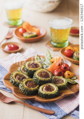 Stuffed bitter gourd Stuffed bitter gourd 126340817