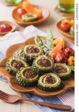 Stuffed bitter gourd Stuffed bitter gourd 126340818