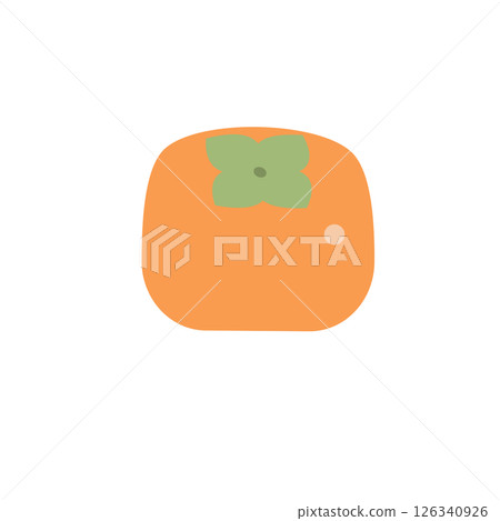 Simple persimmon illustration Simple persimmon illustration 126340926