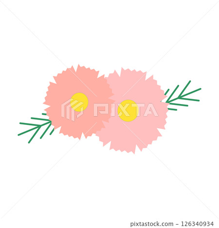 粉紅色波斯菊花圖標 126340934