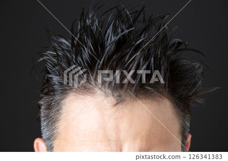 Middle-aged men's hair Middle-aged men's hair 126341383