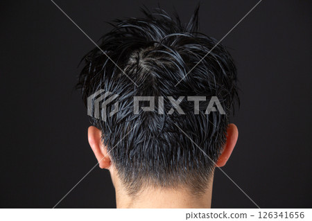 Middle-aged men's hair Middle-aged men's hair 126341656