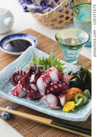 Sashimi of salmon Sashimi of salmon 126341678