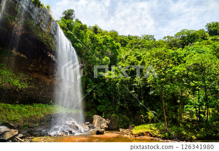 Ngardmau Waterfalls, a major tourist destination on Babeldaob Island in Palau, Micronesia, Oceania Ngardmau Waterfalls, a major tourist destination on Babeldaob Island in Palau, Micronesia, Oceania 126341980