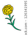 Yellow carnation 126341995