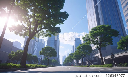 AI影像：東京城市景觀影像 126342077