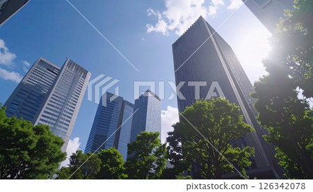 AI影像：東京城市景觀影像 126342078