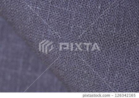 dark beige hemp viscose natural fabric cloth color; sackcloth rough texture of textile fashion 126342165