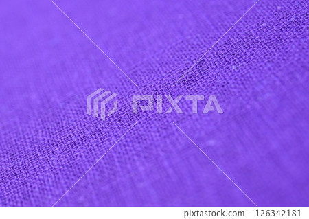 purple hemp viscose natural fabric cloth color, sackcloth rough texture of textile fashion 126342181