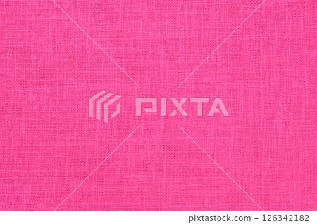 pink hemp viscose natural fabric cloth color, sackcloth rough texture of textile fashion 126342182