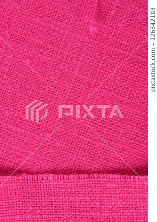 pink hemp viscose natural fabric cloth color, sackcloth rough texture of textile fashion 126342183