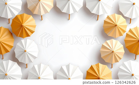 AI Image: Lots of parasol frame materials 126342626