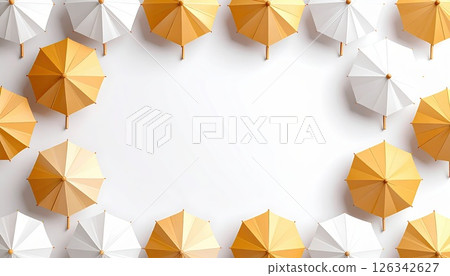 AI Image: Lots of parasol frame materials 126342627