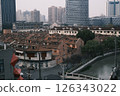 中國上海的老街道與河流 126343022