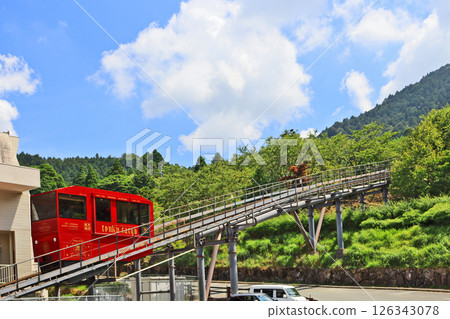 Hikosan Slope Car: A popular tourist spot in Soeda Town, Fukuoka Prefecture Hikosan Slope Car: A popular tourist spot in Soeda Town, Fukuoka Prefecture 126343078