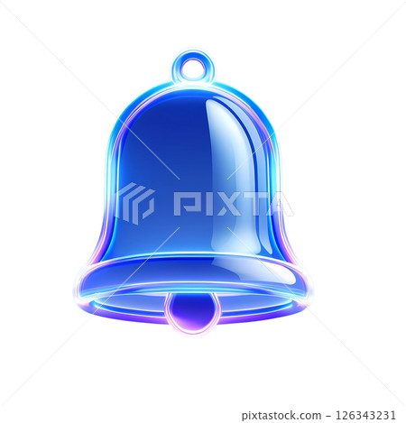 blue notification bell 126343231