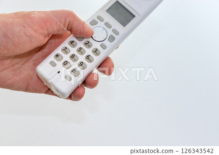 Press the handset button to make a call 126343542