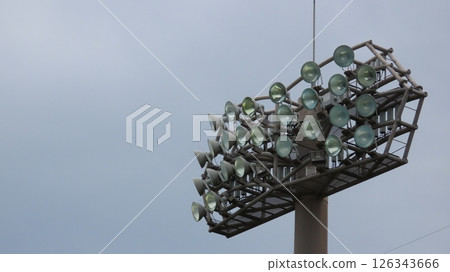 Baseball stadium lighting (cloudy) Baseball stadium lighting (cloudy) 126343666